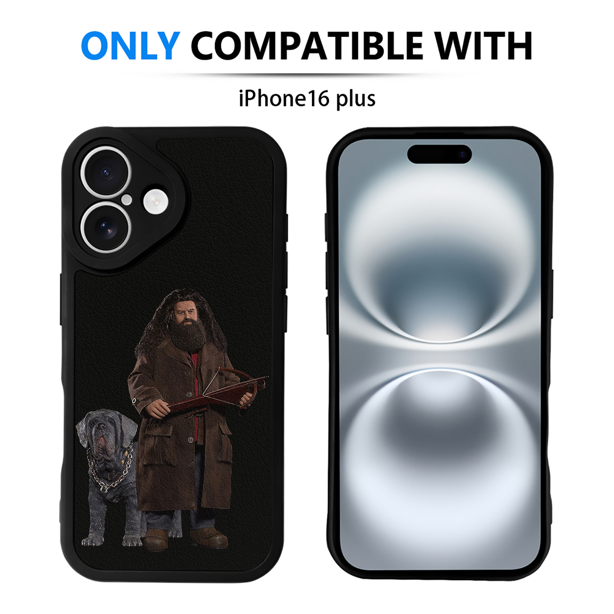 （画像用） Harry Potter ハリー・ポッターシリーズ 【iPhone 16シリーズ対応】シリコンスマホケース（レザー調） 材質：シリコン